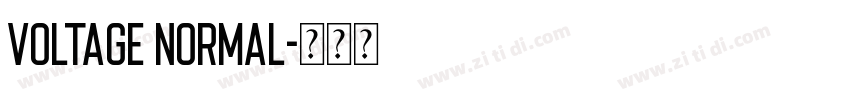 Voltage Normal字体转换